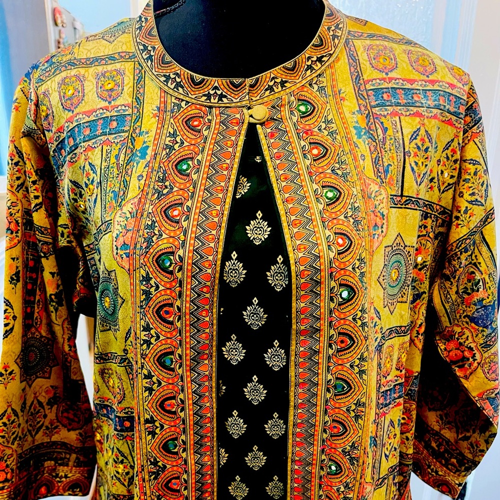 XL kurta tunic thobe long coat kurta abaya islamic indian Pakistani dress jacket